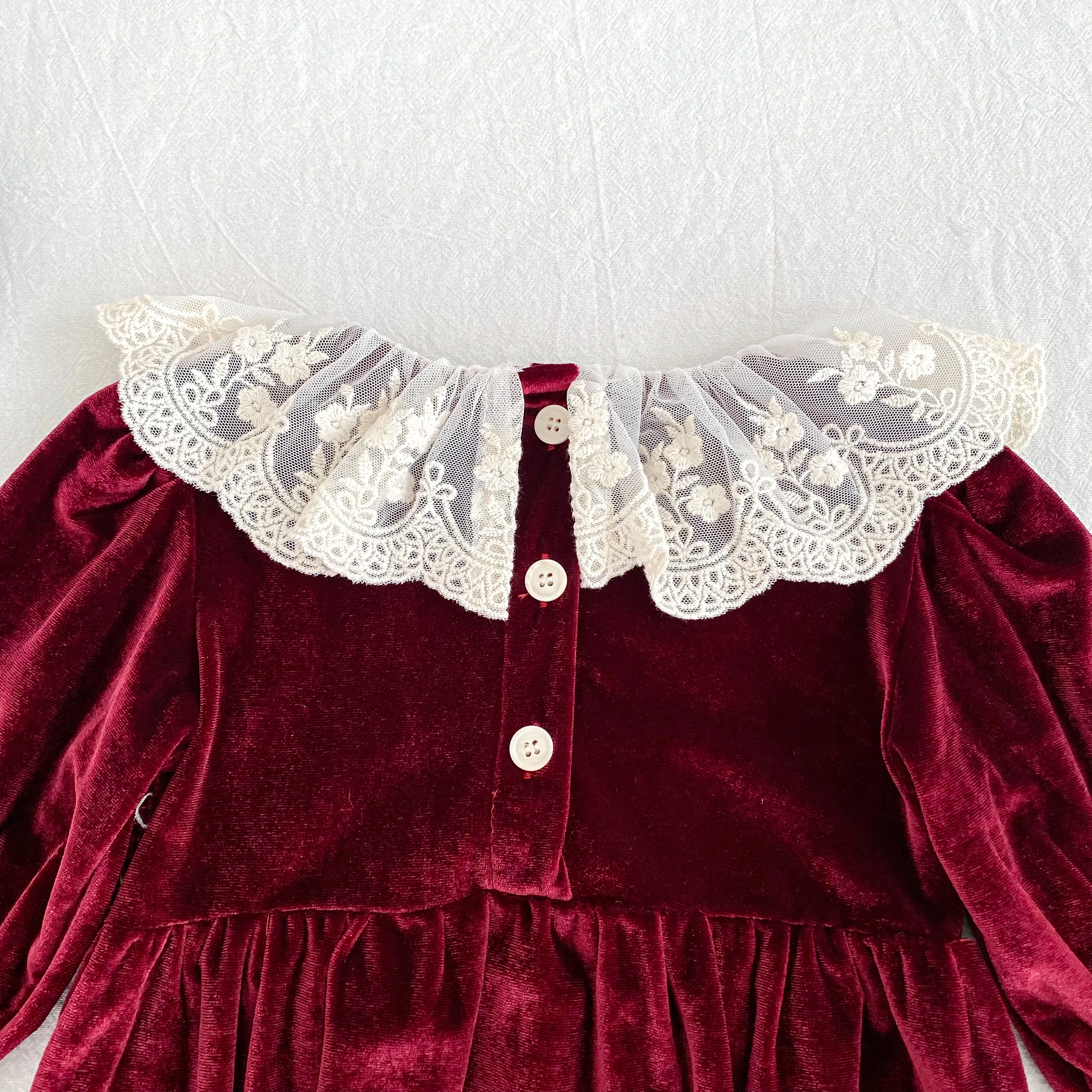 2026 Neu 0-24M Weihnachten Kleinkind Mädchen Roter Spitzen-Strampler Langärmeliger Baby-Mädchen-Jumpsuit Kinder Frühlingskleidung – Detail 8