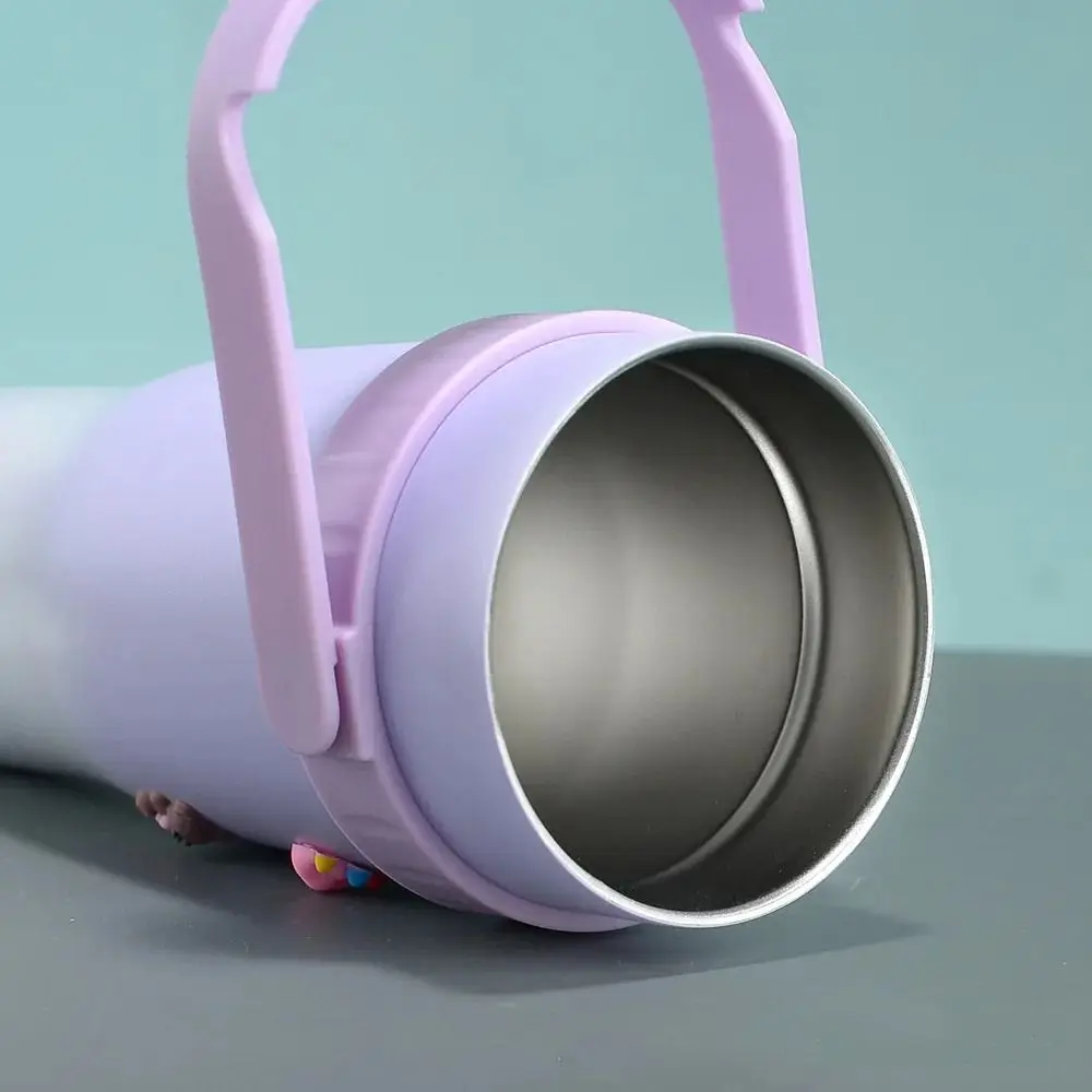 

С соломенной изоляцией, бутылка для воды, нержавеющая сталь 316, портативная изоляционная чашка большой емкости, портативная, 1200 мл