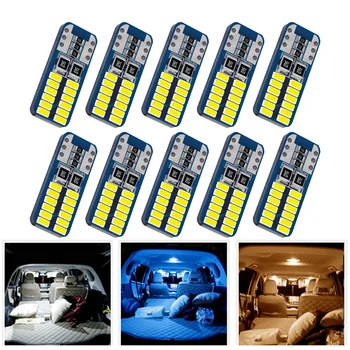 자동차 인테리어 전구, W5W T10 LED Canbus 오류 없음, 194 168 맵 돔 조명, 주차등, 자동 신호 램프, 독서등, 2 개, 10 개, 20 개