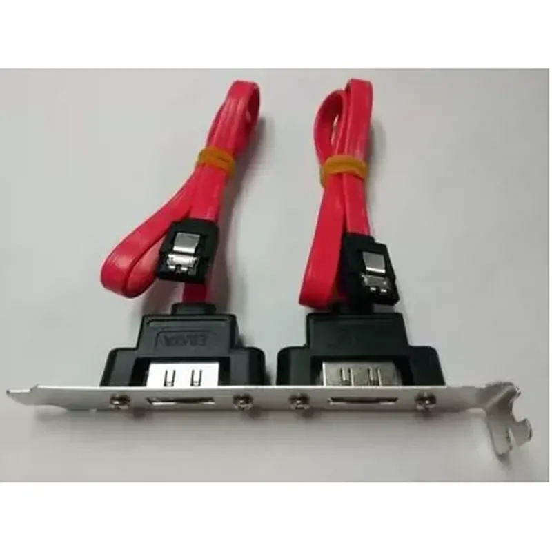 for Dual Port SATA to eSATA Baffle Cable SATA to ESATA Power Cable External eSATA Cable