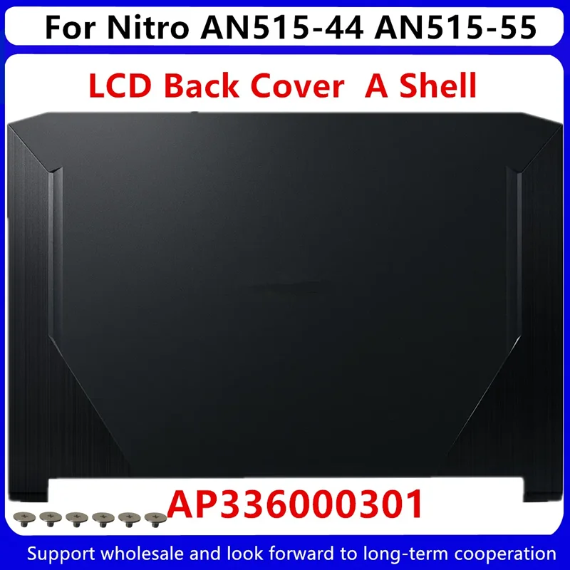 New For Acer Nitro AN515-44 AN515-55 LCD Back Cover A Shell AP336000301 60.Q7KN2.001 / Front Bezel AP2K1000300 / Hinges