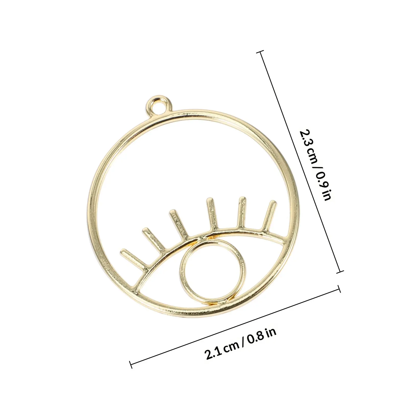 20Pcs Eyes Shape Hollow Out Pendant DIY Jewelry Making Supplies Necklace Bracelet Charms Decorations Eyes Shape Pendant