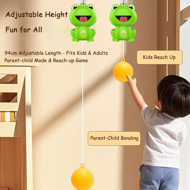 Allenatore da ping pong per genitori e figli al coperto con design sospeso - Sviluppa la coordinazione occhio-mano e le competenze sulla racchetta, giocattolo educativo