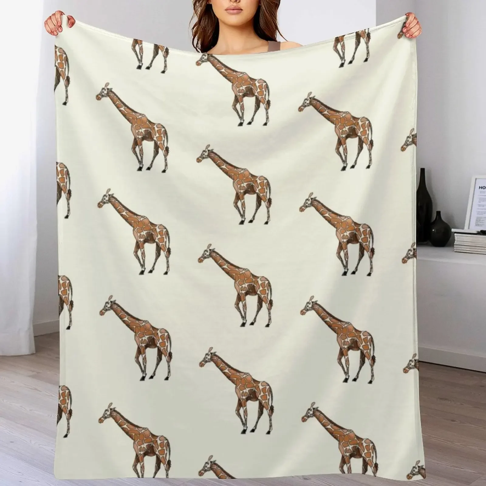 

giraffe Throw Blanket Weighted for winter Decorative Sofas Heavy Blankets