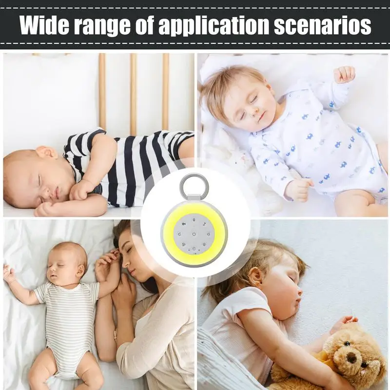 جهاز الضوضاء البيضاء للأطفال ، 24 صوتًا مهدئًا ، جهاز النوم المحمول ، way mAh ، مساعد النوم والاسترخاء