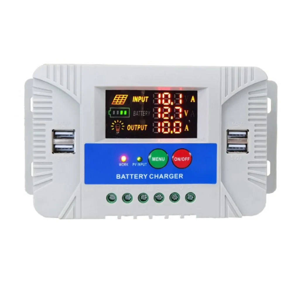 

Advanced 20A Solar Charge Controller for 12V/24V Systems with LCD Display and Temperature Sensor Functionality