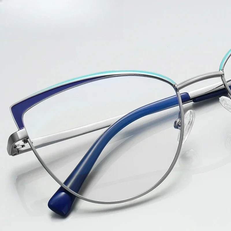 

Ollymurs NewCat-eye Glasses Anti-blue Light Photochromic Personalized Can Be Customized Large-frame Progressive Prescriptions