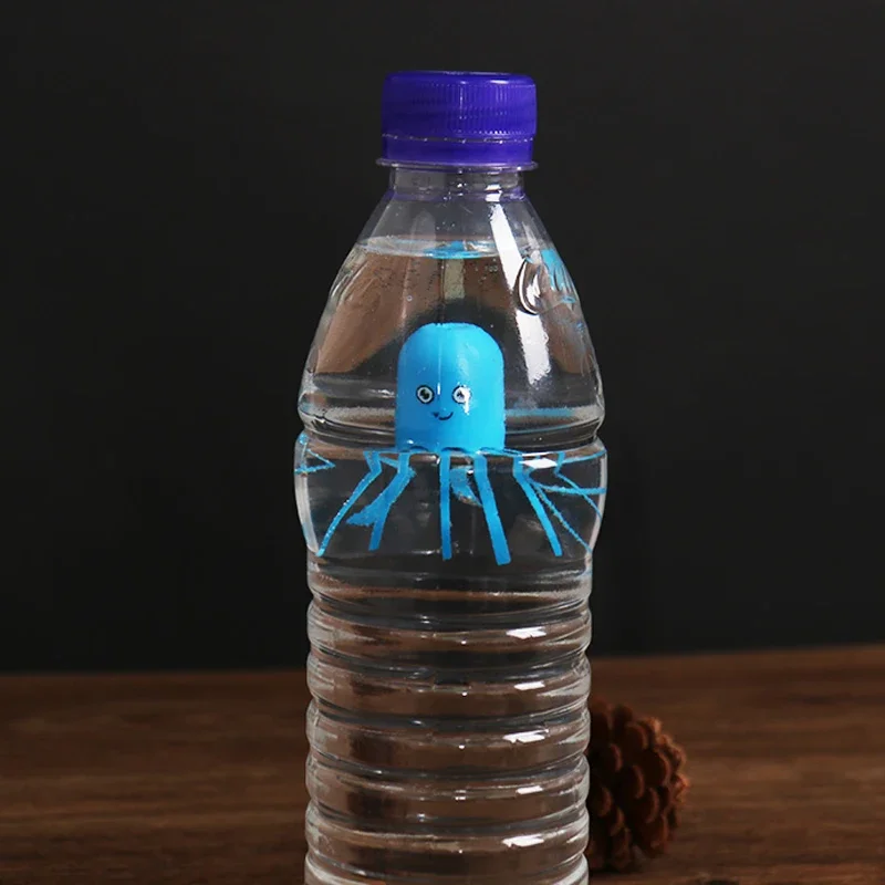 Magical Jellyfish Magic Tricks Cute Octopus Swim Up And Down In Bottle Illusion Funny Magic Toys For Children Easy To Do Prop