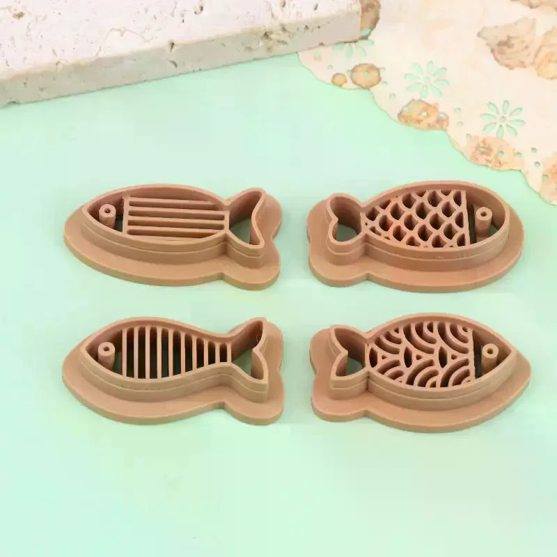 

Набор из 4 формочек для вырезания из полимерной глины в виде милых рыбок для мягкой керамики, для самостоятельного изготовления украшений, формочки для сережек