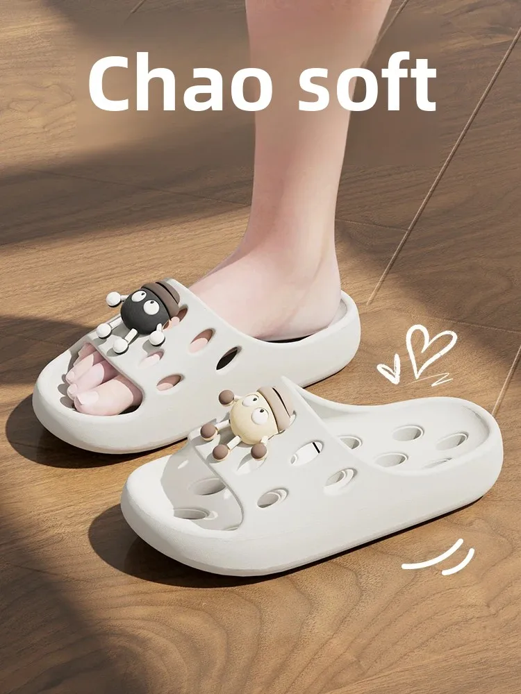 Zapatillas de baño con fugas, antideslizantes, de secado rápido, para parejas, para hombres y mujeres, uso interior en el hogar, zapatillas de ducha