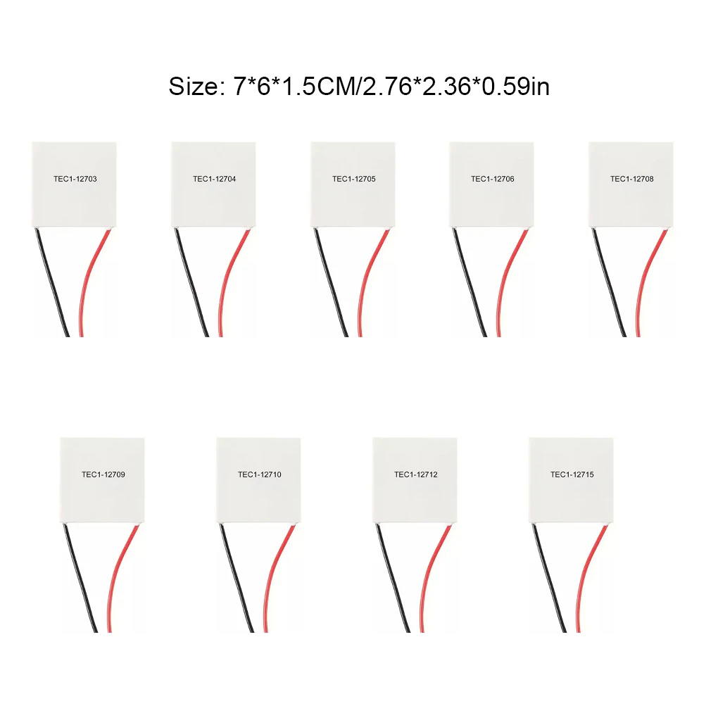 Heatsink Thermoelectric Cooler Peltier Plate Module TEC1-12706 12705 12703 12708 12709 12710 12715 12712 12704 40*40mm