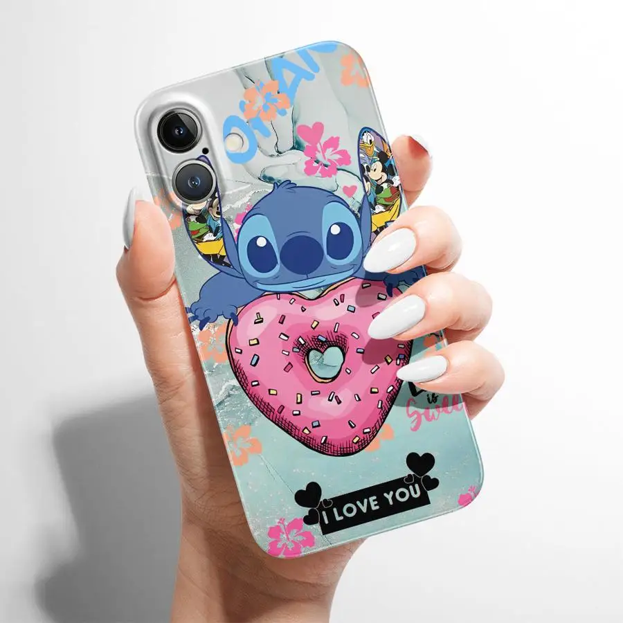 غرزة حافظة رخامية لطيفة لهاتف آيفون 12 × 16 برو ماكس 14 17 Air 11 XR 13 15 Plus غطاء هاتف صلب #5