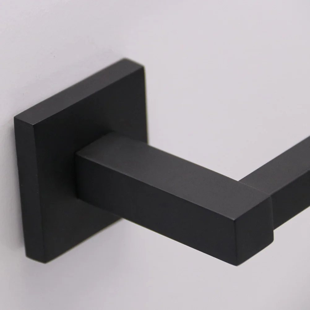 

Stainless Steel Black Toilet Paper Holder Square Painted Surface Heavy Duty Bathroom Kitchen Toilet Roll Holder