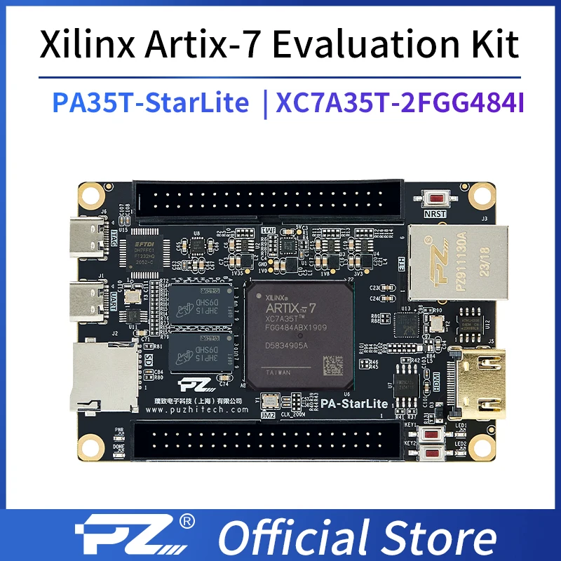 

PuZhi PZ-A735T Starlite Evaluation Kit Xilinx Artix-7 XC7A35T FPGA Development Board Core Borad MIPI Industrial Grade