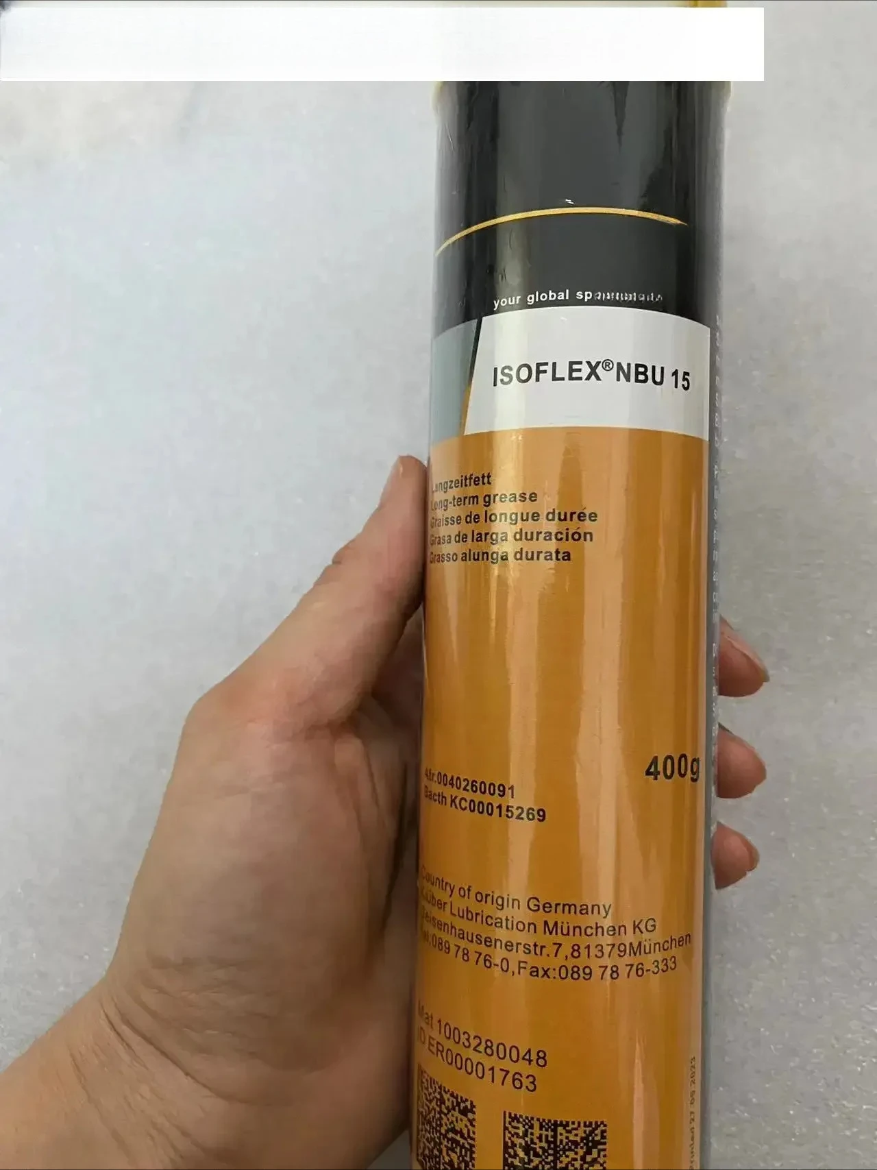 Lubricants Bearing Grease 1KG Industrial ISOFLEX NBU15
