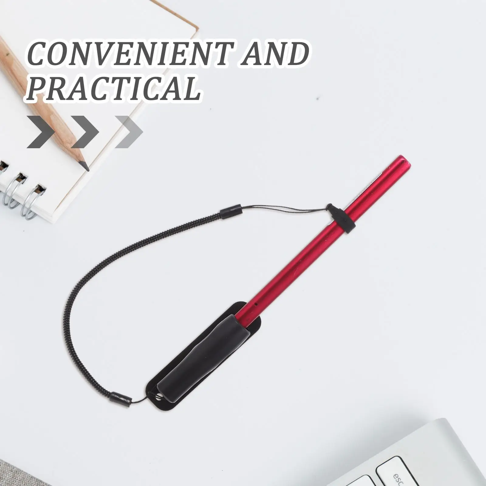 2Pcs Touch Pen Lanyard Retractable Spring Rope Anti-lost Holder Base Pencil Tablet Stylus Work Office School Meeting Cord Keeper