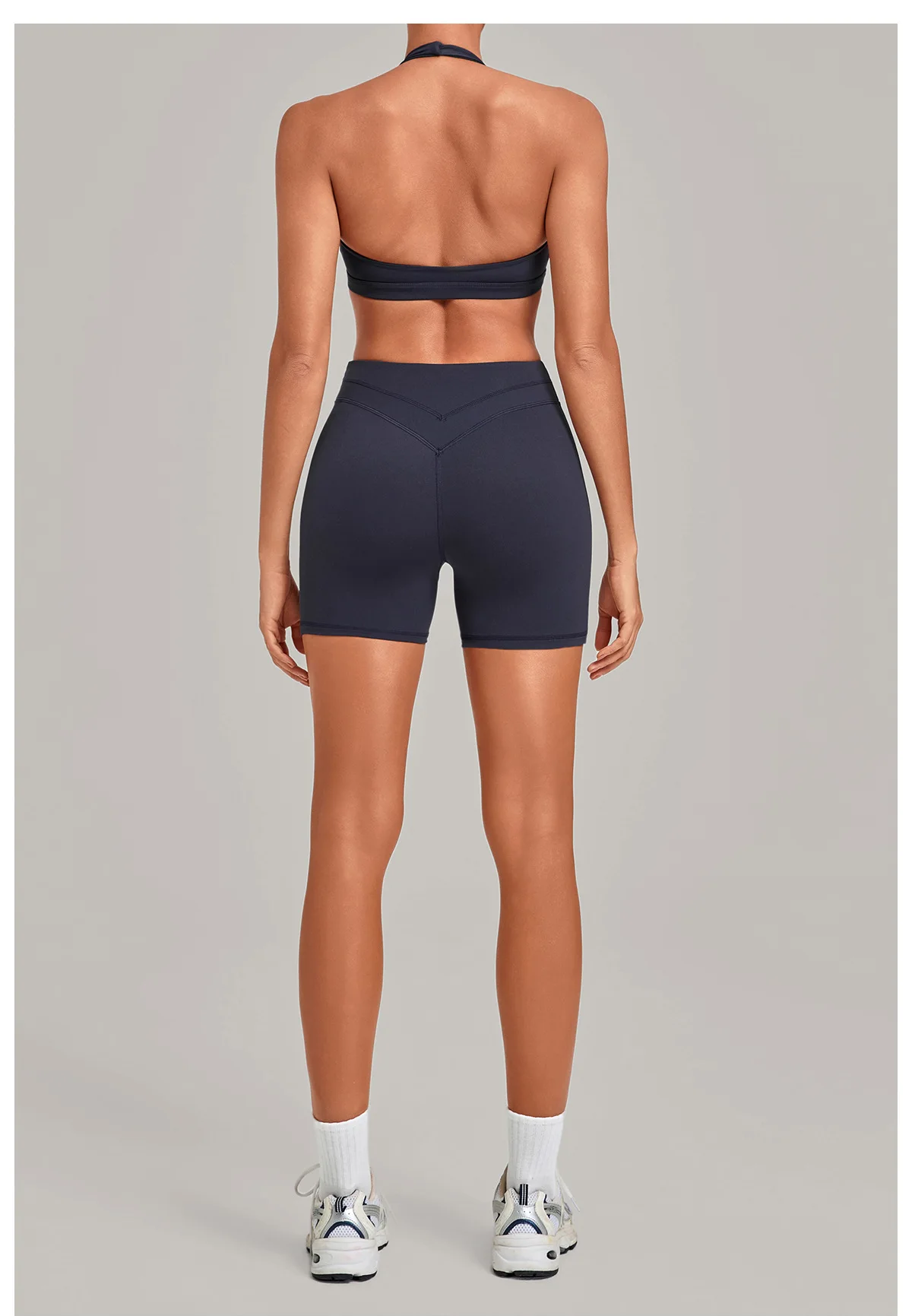 2 Piece Women Quick-Dry Sports Set O-Neck Sleeveless Top Shorts Running Fitness Workout Athletic Wear Tracksuit Sportswear view 5