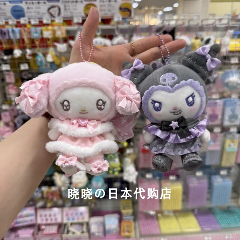 

Sanrio Cosmetica Angel Devil Kuromi Melody брелок-держатель для карт заколка для волос мультфильм Kawaii аниме плюшевая игрушка для девочки подарок на день рождения