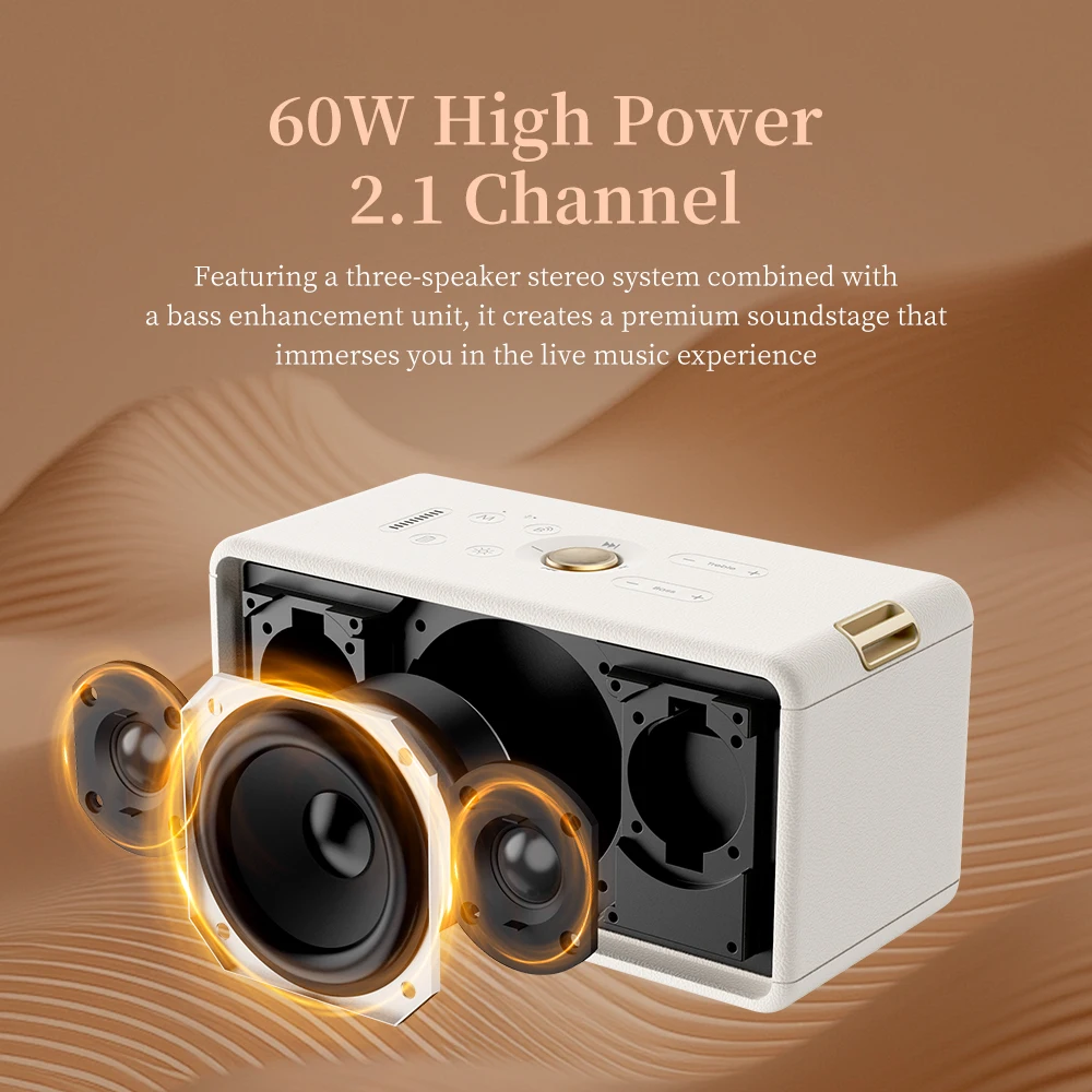 T21 Portable Blue-tooth Speaker Dynamic RGB Lighting,Rugged Design With Loud Stereo Sound, Deep Bass And Compact Travel Build