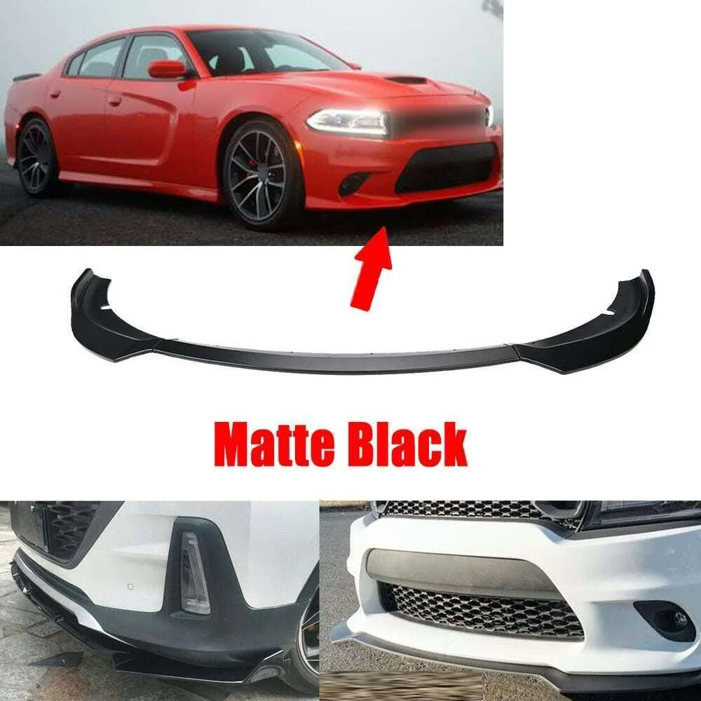 

Add-on For Dodge Charger SRT R/T Scat 2015-2023 Front Bumper Lip Spoiler Splitter US United States