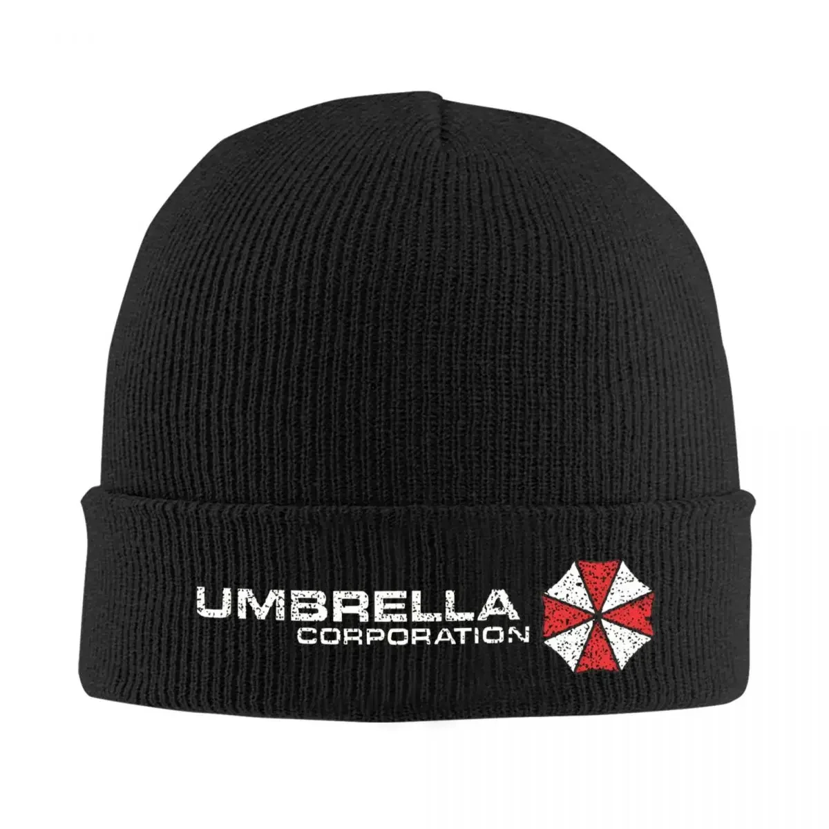 Resident Umbrella Corp Chapéu de malha malvado para mulheres homens gorro chapéu de inverno acrílico jogo bonés casuais