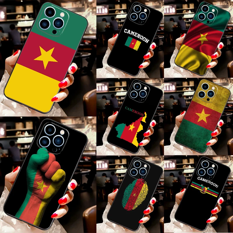 Republic of Cameroon Flag Phone Case For Apple iPhone 16 15 14 12 Pro Max Plus X XS XR 11 13 Pro Max Cover Coque