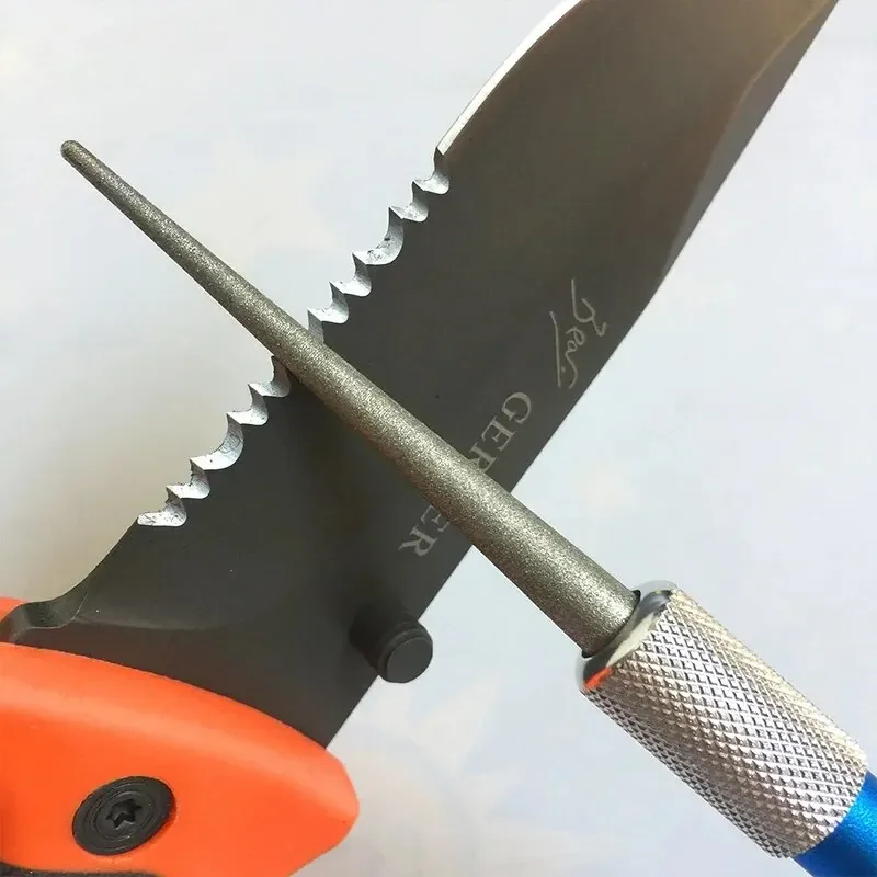 1pc Per Uso Domestico Mini Conveniente Per Affilare I Coltelli Asta Caccia Master Hunter Lama Per Affilare Asta Per Affilare Macinazione All'aperto Amo Da Pesce