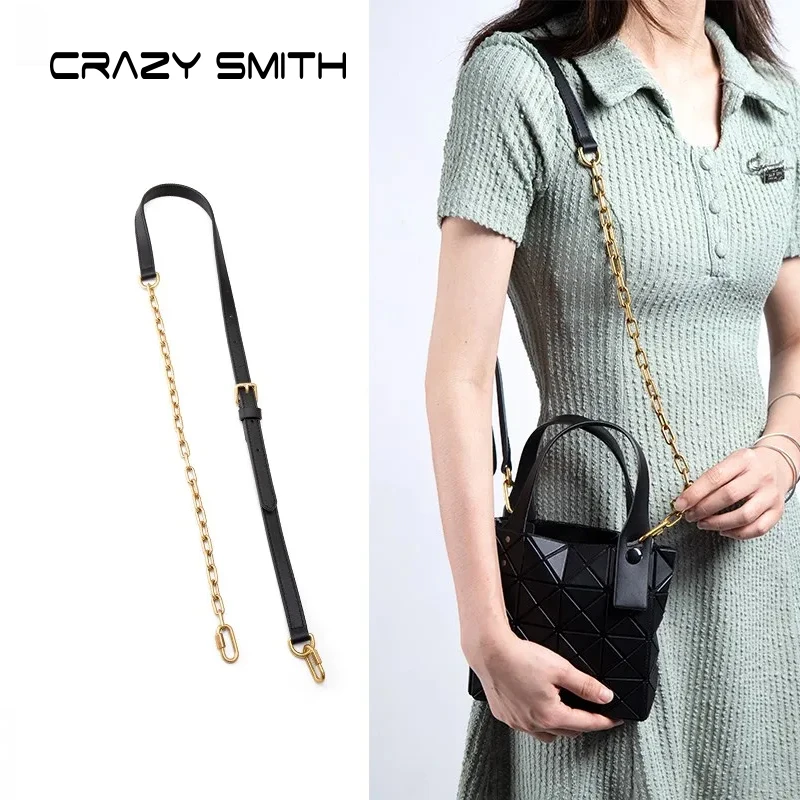 CRAZYSMITH Bag Straps for Issey Miyake Bag Chain Adjustable Straps Shoulder Replacement Belt Crossbody Straps Bag Accessories