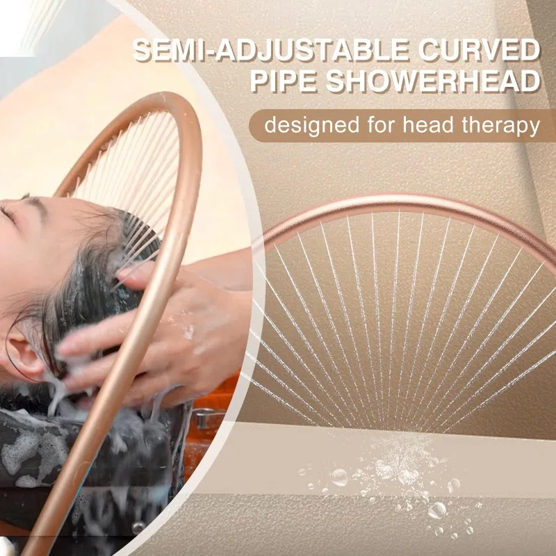 Water circulation flushing device for salons, shampoos, and Thai massage bed accessories