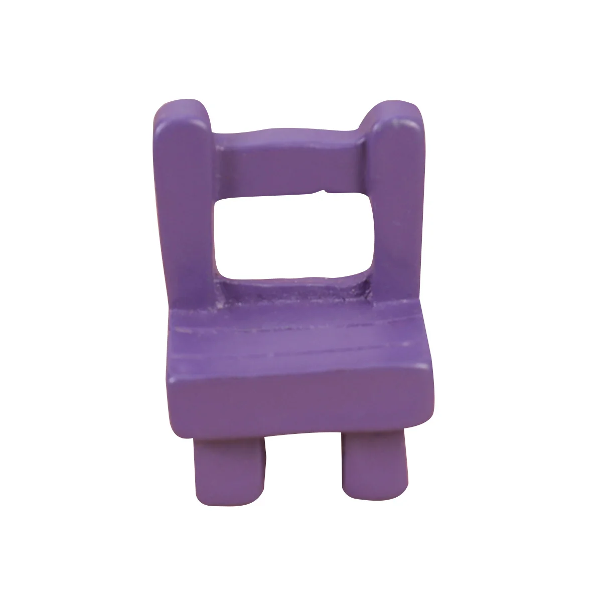 

Simulated Resin Stool Creative Mini Chair Solid Color Resin Miniature Landscape Decoration for Flowerpot Succulent Plant Decor