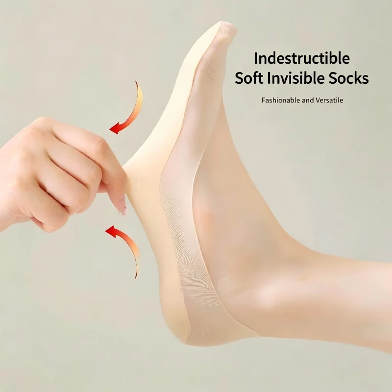 Ship Socks Summer Thin Shallow Mouth Invisible Socks Do Not Fall Off Summer Ultra-thin Anti Slip Non Abrasive High Heels Socks