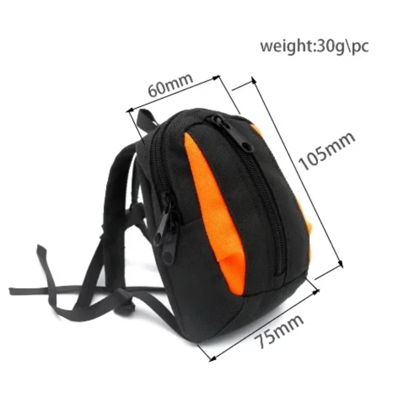 Simulation Backpack Storage Bag Luggage Bag Handbag Decoration for LOSI 1/4 Promoto-MX Motorcycle Upgrade Parts Accessories