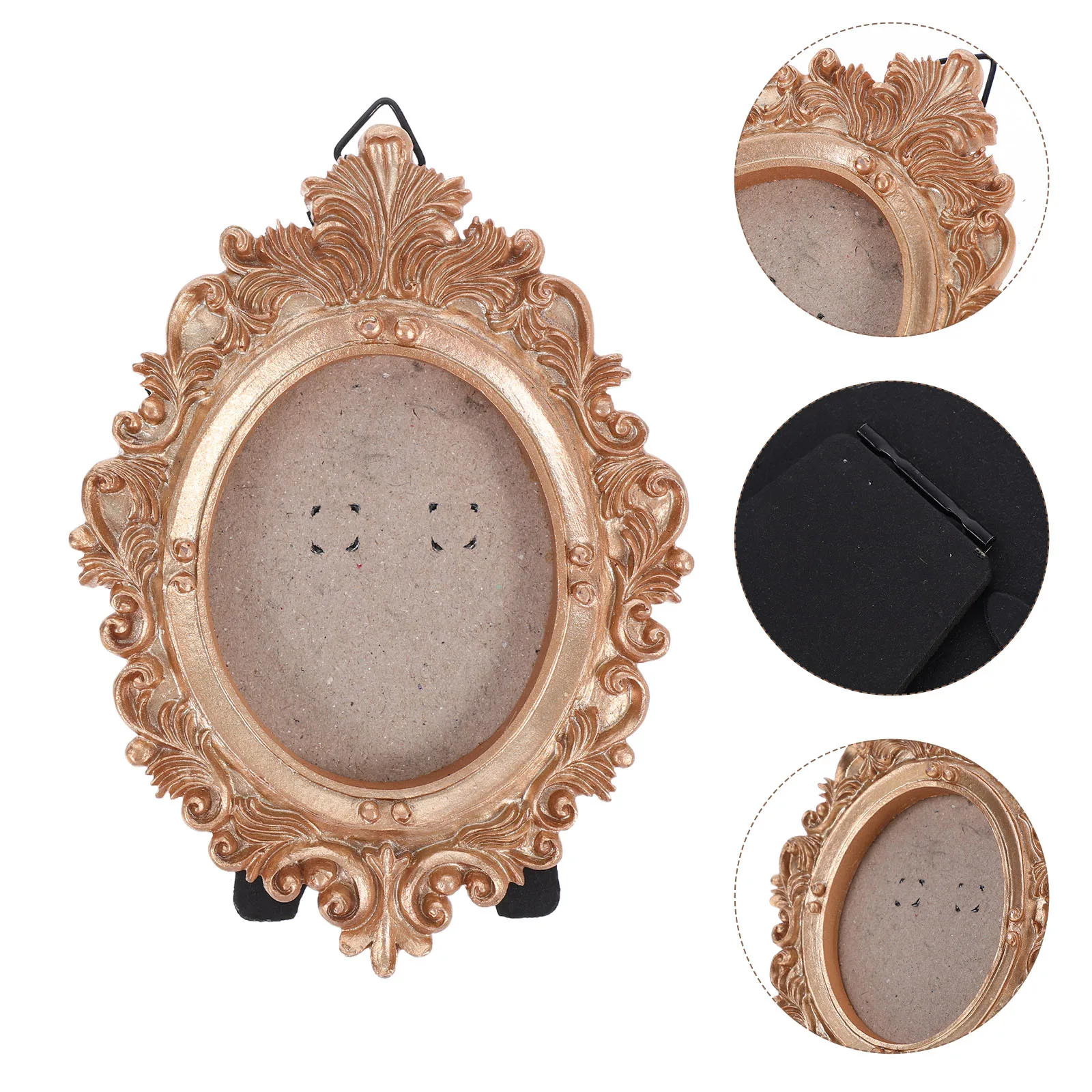 

Mini Vintage Resin Photo Frame Small Rustic Retro Style Wall Hanging Picture Frame Decoration for Home Holiday Wedding