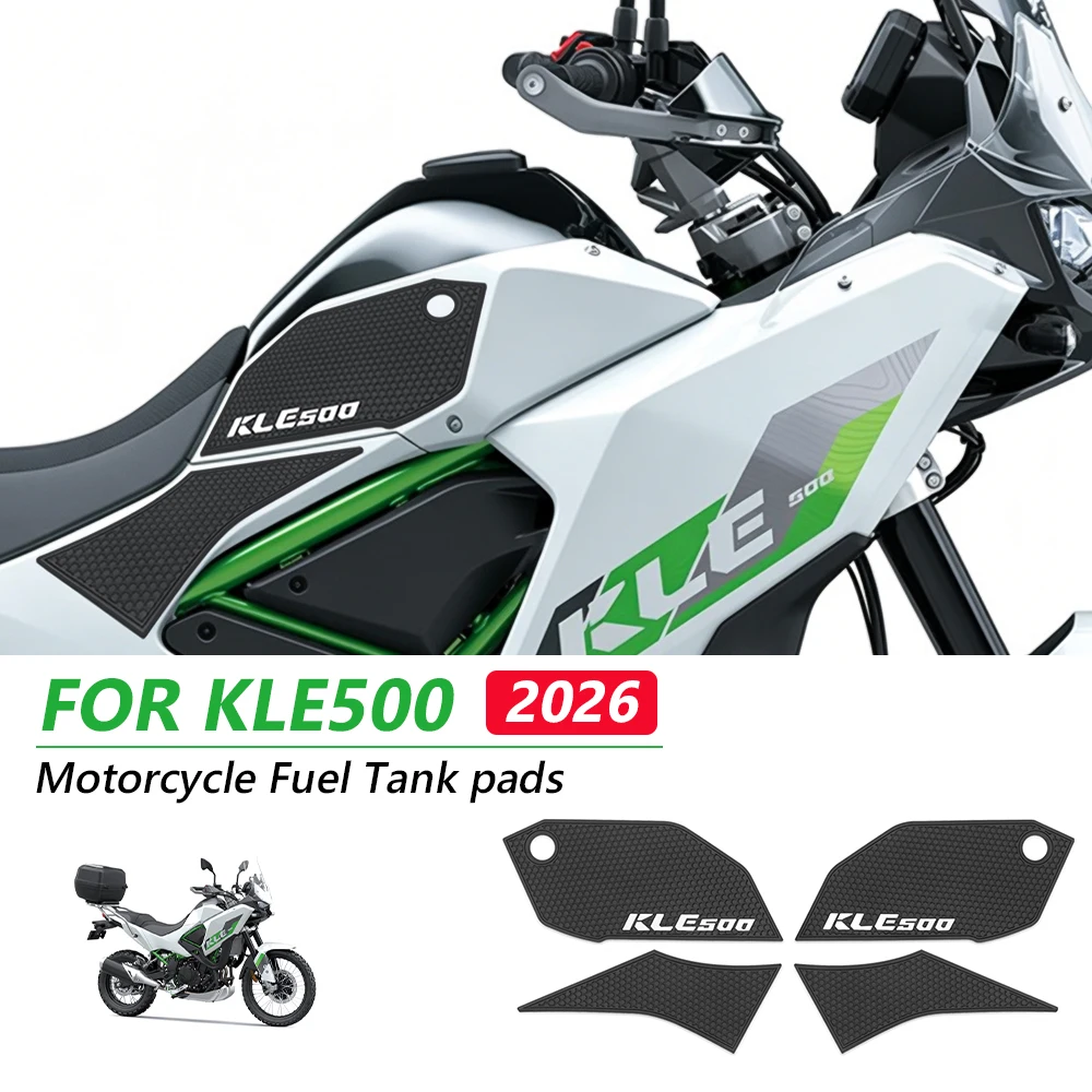 

Flank Rubber Mat Panel Band For Kawasaki KLE500 SE ABS KLE 500 2026 Motorcycles Fuel Tank Pad Side Sticker Accessories