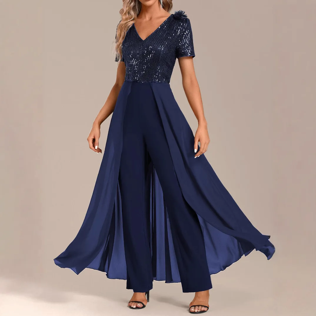 

Elegant Dress Temperament Banquet Jumpsuit Dance Runway Etiquette Performance 2025 2025 Party Summer Elegantes Casual Y2k