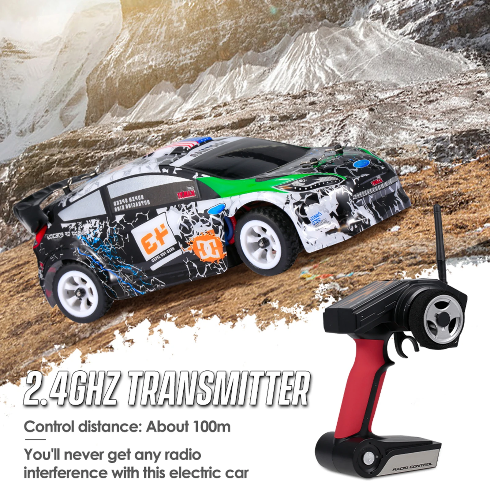 K989 RC Car 1/28 Remote Control Car 2.4G 30KM/H High Speed RC Car 4WD RC Race Car RC Sport Racing Drift Car Kids Gift