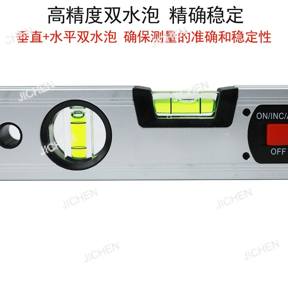 

JC с магнитной цифровой угловой линейкой ABS 400 мм цифровая горизонтальная линейка с наклоном фонового света