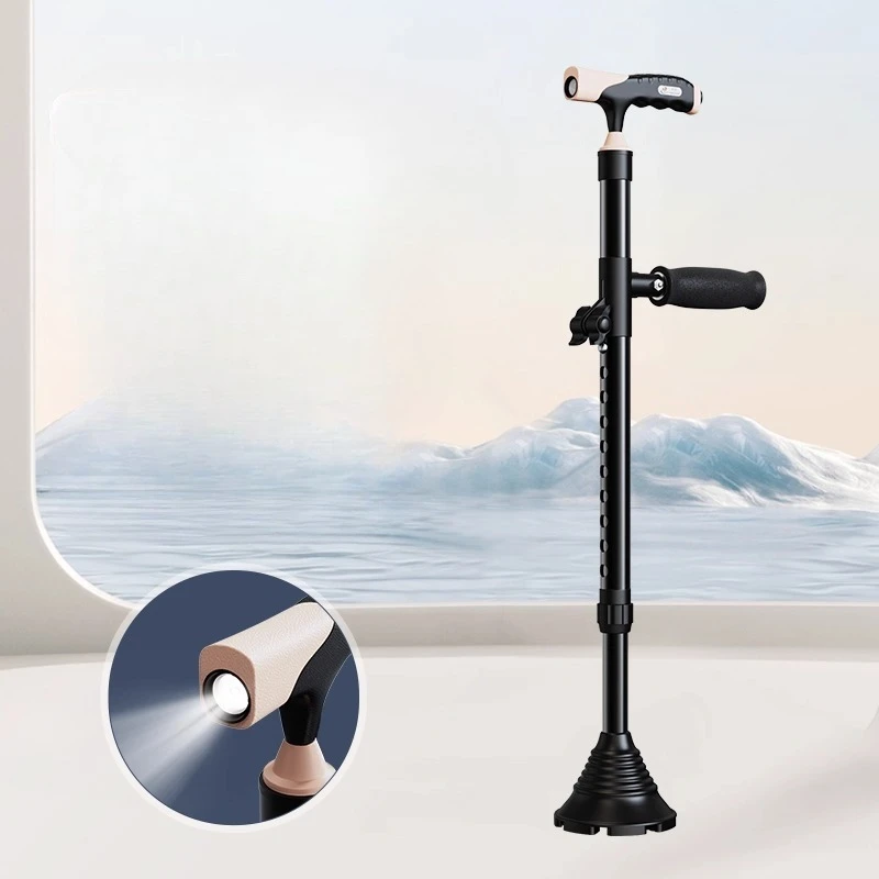 

Медицинские костыли, противоскользящие прогулочные пособия для реабилитации переломов для пожилых людей, легкие складные трости со светодиодной подсветкой