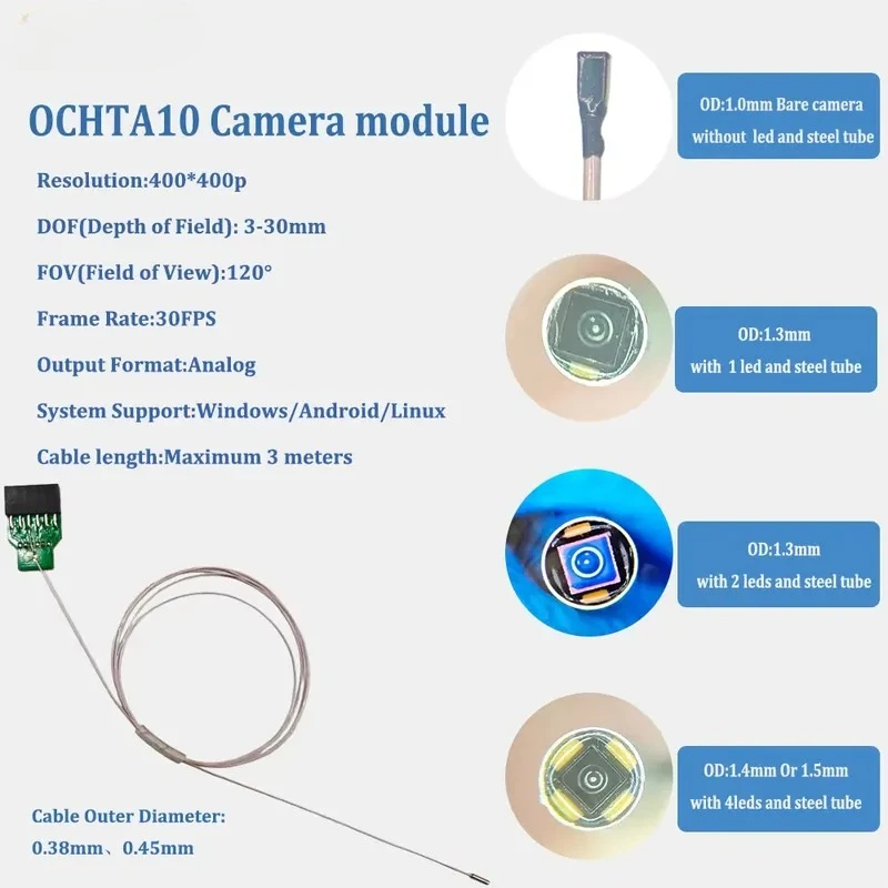 AP08 for OCHTA10 Miniature Medical Camera Head Module for OEM and Endoscopy