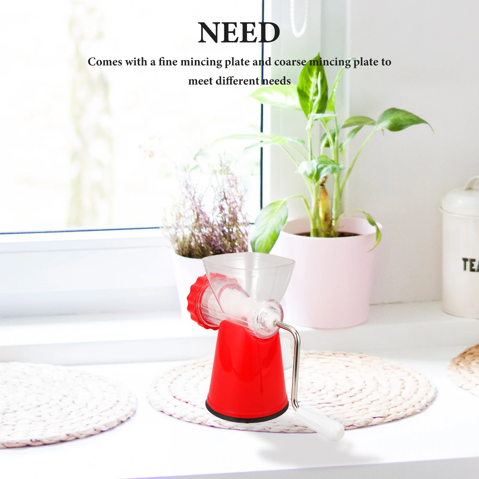 

Manual Meat Mincer Grinder Plastic Metal Multifunction Meat Grinder Machine Sausage Stuffer Mincing Tool for Home Restaurant