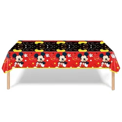 Disney's nuevo Mickey Mouse negro y rojo fiesta de cumpleaños toalla de papel mantel vajilla desechable grande