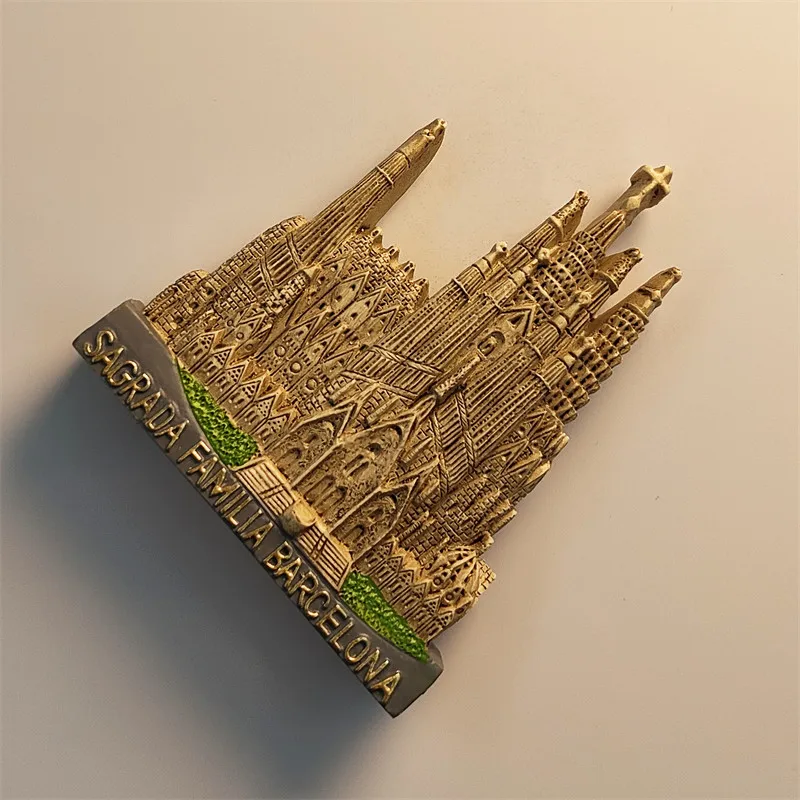 Barcelona Barcelona Landmark Sagrada Familia Tourist Souvenir Magnetic Fridge Magnet Resin Material
