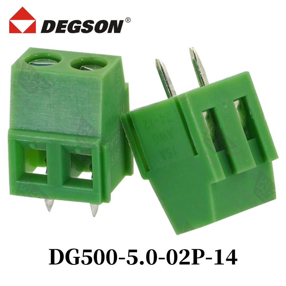

DEGSON DG500-5.0-04P-14-00ZH DG500-5.08 Винтовой разъем Клеммные колодки для печатной платы KFDG500 2P-12P UL94V-0 Контакт Phoenix 18A 250V