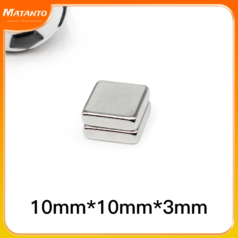 10/20/50/100/150/200PCS 10x10x3 Square Strong Powerful Magnets 10x10x3mm Sheet Rare Earth Neodymium Magnet N35 10*10*3 mm