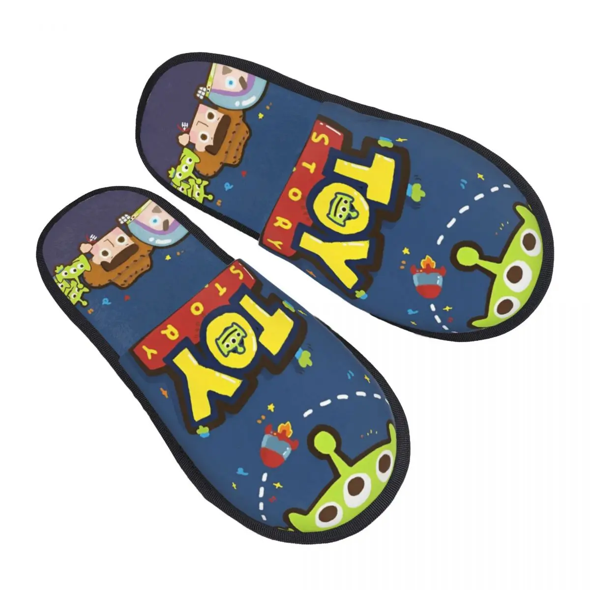 

Домашние хлопковые тапочки «История игрушек», милые мультяшные персонажи для спальни, уютные домашние меховые тапочки, нескользящие шлепанцы