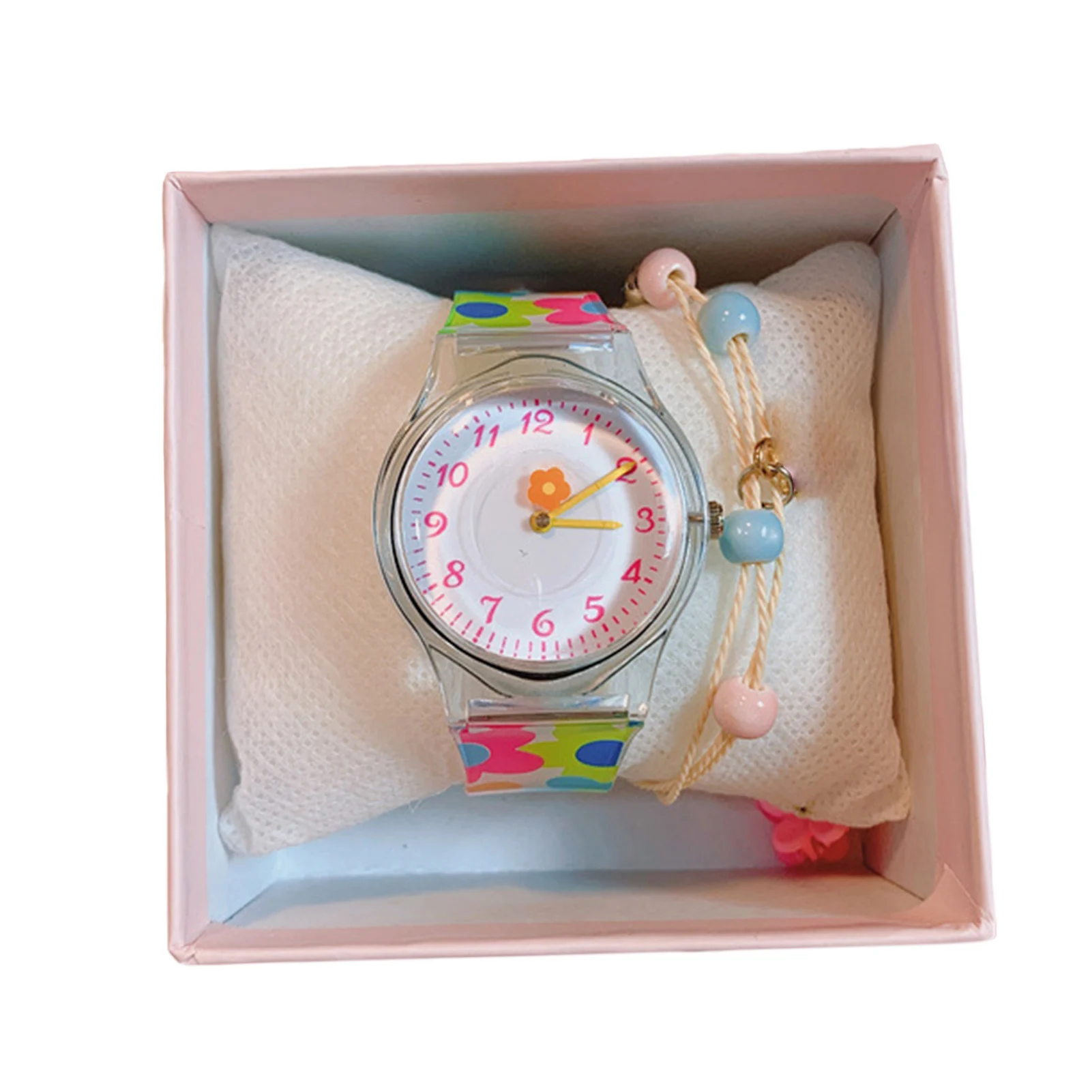 Kids Quartz Watch Flowers Design Analog Quartz Time Teacher Wrist Watch for Kids Toddle Teen Infants Students