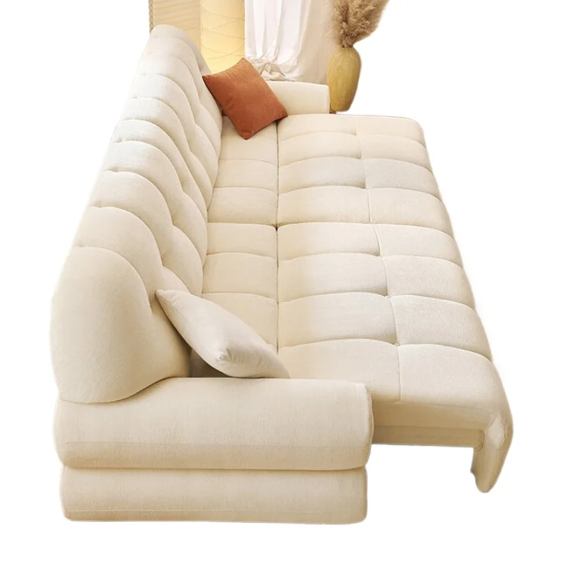 

French Cream Wind Marshmallow Fabric Electric Sofa