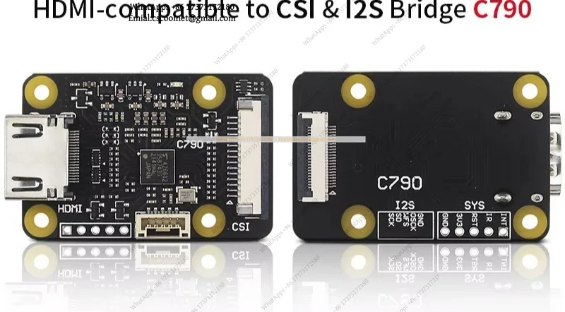 k06 C790 1080P 60Hz HDMI To CSI-2 Adapter I2S BliKVM Board Support Audio for Raspberry Pi 5 4B 3B+ 3B Zero CM4