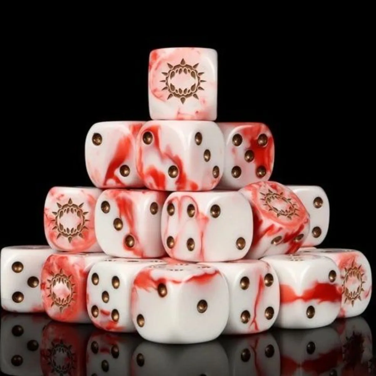 Warhammer 40K World Eaters Dice 10/20Pcs 16mm D6 Resin Dice