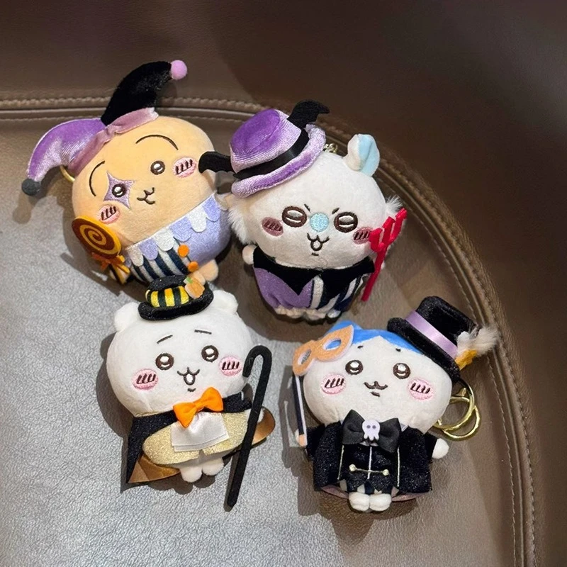Kawaii JIYI Zirkus-Themen Plüsch-Schlüsselanhänger Niedlicher Zauberer-Clown Charakter Taschenanhänger Weicher Stoffanhänger für Fans